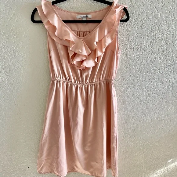 Forever 21 | Dresses | Flowy Pink Satin Dress | Poshmark